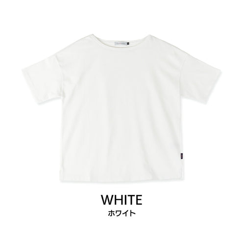 【日本製】 tシャツ メンズ 半袖 厚手 ボートネック 大きいサイズ 綿100% ハードコットン 無地 ダークパープル(FL23SS-015M-dpu)